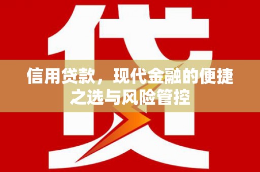 吴川信用贷款，现代金融的便捷之选与风险管控