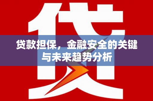 吴川贷款担保，金融安全的关键与未来趋势分析