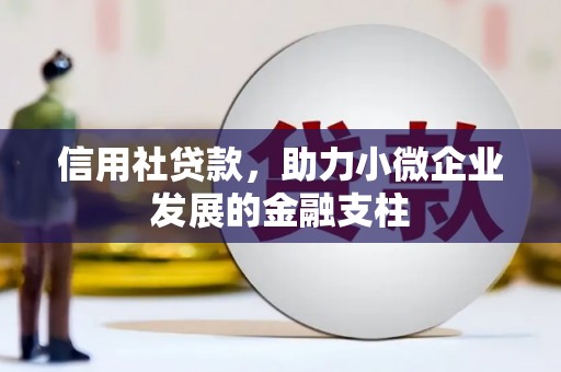 吴川信用社贷款，助力小微企业发展的金融支柱