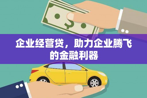 吴川企业经营贷，助力企业腾飞的金融利器
