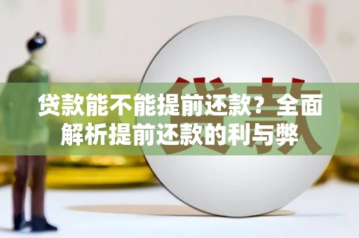 吴川贷款能不能提前还款？全面解析提前还款的利与弊