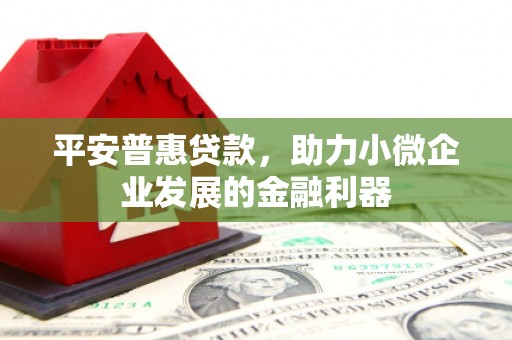吴川平安普惠贷款，助力小微企业发展的金融利器