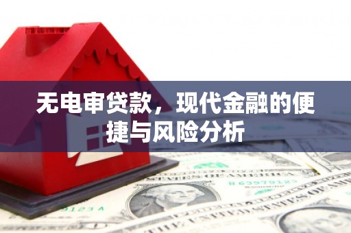 吴川无电审贷款，现代金融的便捷与风险分析