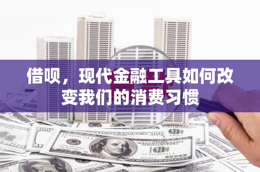 吴川借呗，现代金融工具如何改变我们的消费习惯