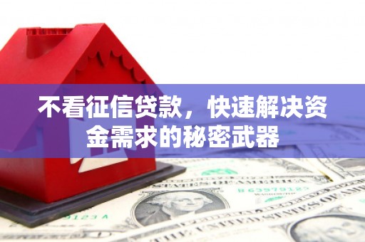 吴川不看征信贷款，快速解决资金需求的秘密武器