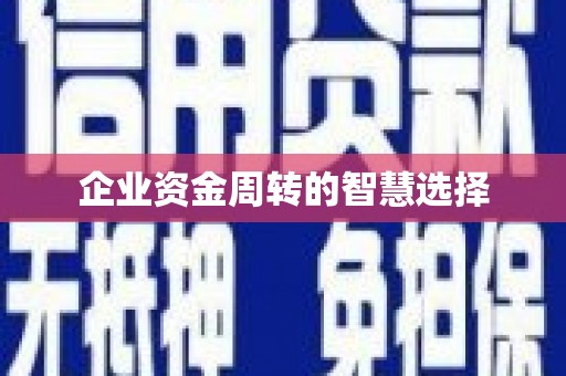 吴川企业资金周转的智慧选择