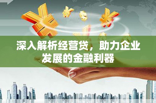 吴川深入解析经营贷，助力企业发展的金融利器