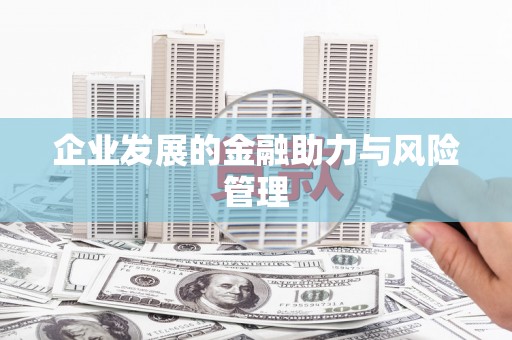 吴川企业发展的金融助力与风险管理