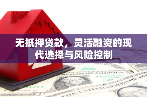 吴川无抵押贷款，灵活融资的现代选择与风险控制
