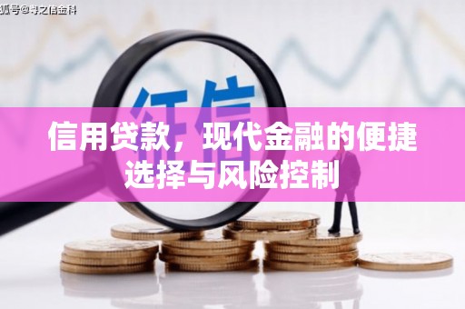 吴川信用贷款，现代金融的便捷选择与风险控制