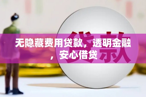 吴川无隐藏费用贷款，透明金融，安心借贷