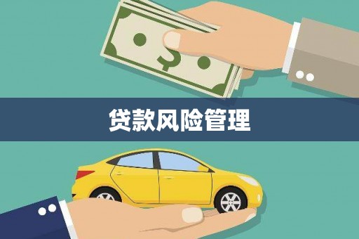 吴川贷款风险管理