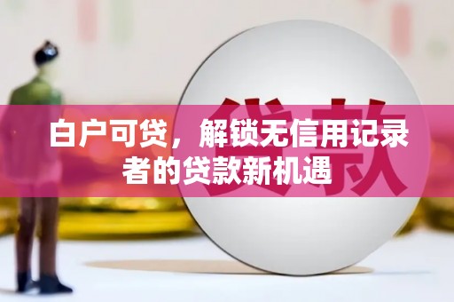 吴川白户可贷，解锁无信用记录者的贷款新机遇