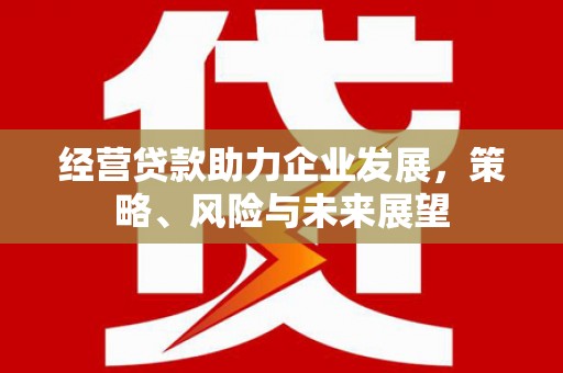 吴川经营贷款助力企业发展，策略、风险与未来展望