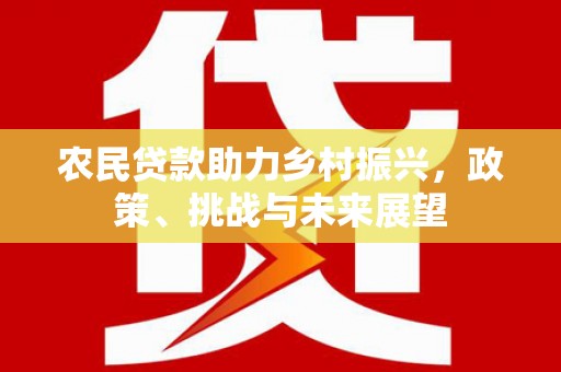 吴川农民贷款助力乡村振兴，政策、挑战与未来展望
