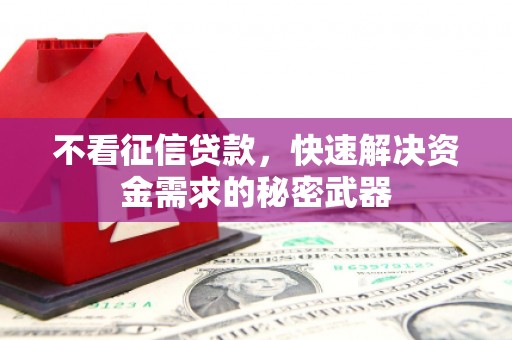 吴川不看征信贷款，快速解决资金需求的秘密武器