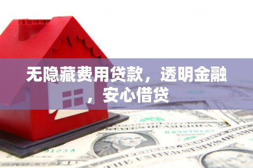 吴川无隐藏费用贷款，透明金融，安心借贷