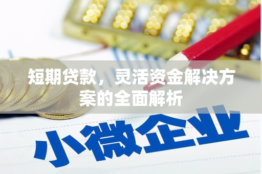 吴川短期贷款，灵活资金解决方案的全面解析