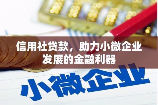 吴川信用社贷款，助力小微企业发展的金融利器