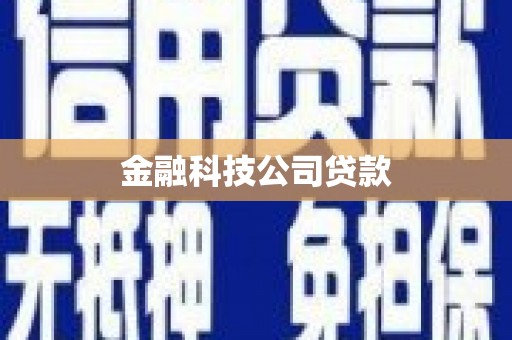 吴川金融科技公司贷款
