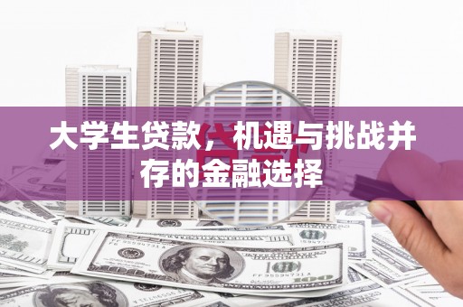 吴川大学生贷款，机遇与挑战并存的金融选择