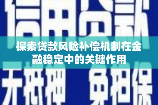 吴川探索贷款风险补偿机制在金融稳定中的关键作用