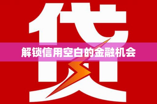 吴川解锁信用空白的金融机会